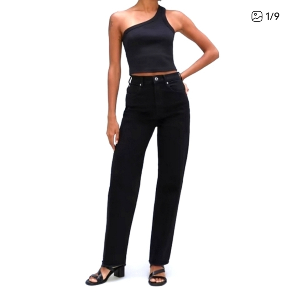Everlane The Way High Jean in Black SZ 28 REG NWT
